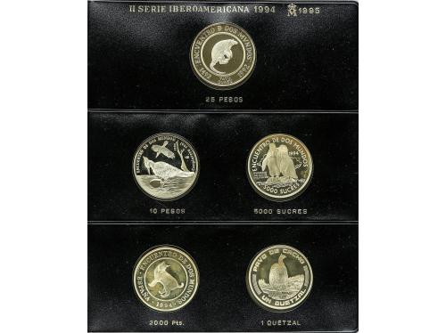 JUAN CARLOS I. Serie 10 monedas tamaño duro. 1994. II SERIE 