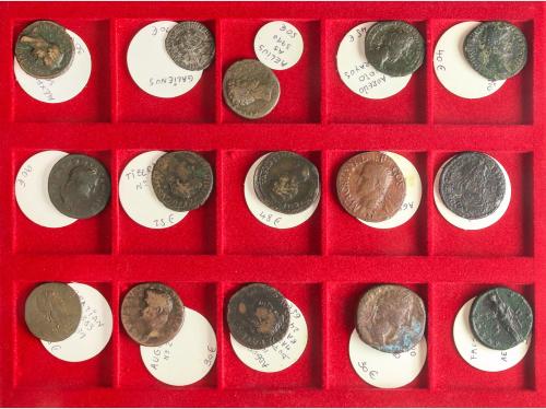 IMPERIO ROMANO. Lote 109 monedas de varios tipos: Sestercios
