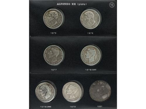 LOTES CENTENARIO. Lote 29 monedas 5 Pesetas. 1870 a 1899. GO