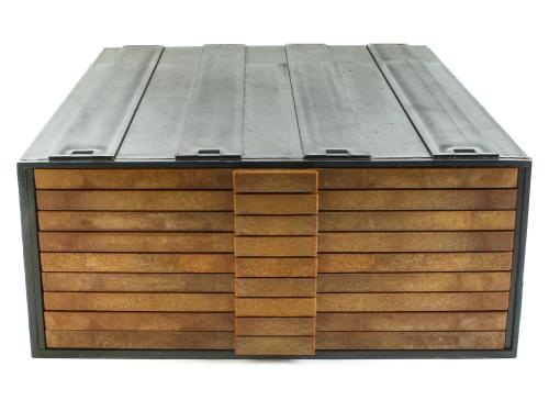 DOCUMENTOS y VARIOS. Archivador numismático de 9 bandejas. Ø