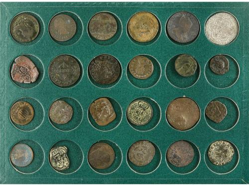 LOTES y COLECCIONES. Lote 164 Cobres. IMPERIO ROMANO a ISABE