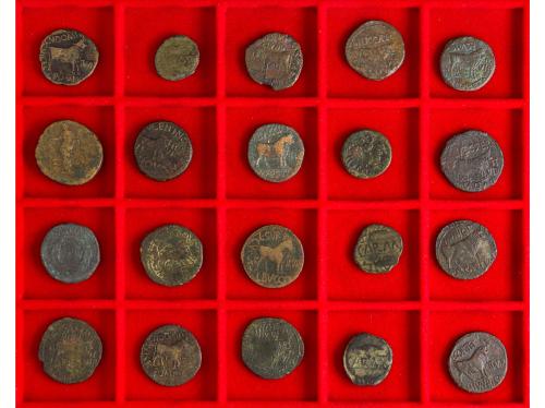 LOTES y COLECCIONES. Lote 20 Cobres. MONEDAS HISPANICAS y IM