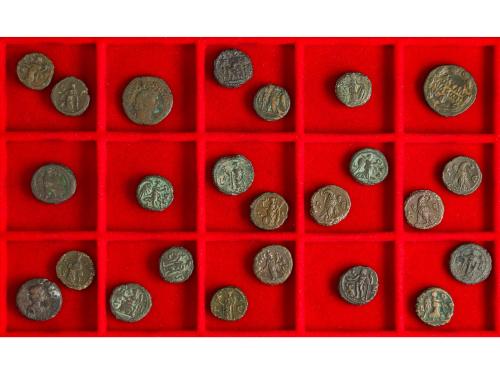 Lote 24 Cobres. AE. Bastantes grecoromanas. A EXAMINAR. BC a