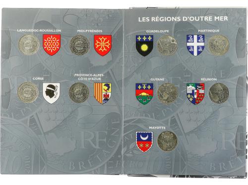 FRANCIA. Lote 27 monedas 10 Euros. 2010. AR. Colección compl