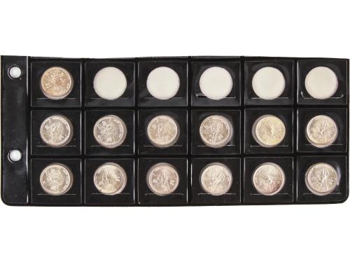LOTES Y COLECCIONES EXTRANJERO. Lote 22 monedas. 1908 a 1976