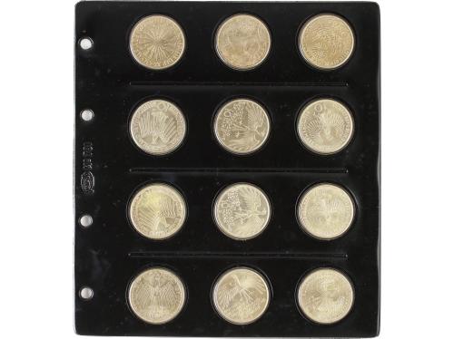ALEMANIA. Lote 24 monedas 10 Mark. 1972. D, F, G, J. AR(625)