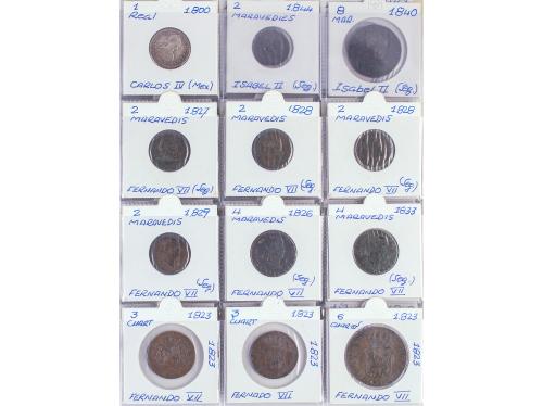 LOTES y COLECCIONES. Lote alrededor de 155 monedas. S.XIII a