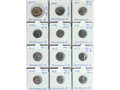 Lote 166 monedas. AE. Colección en álbum de Monedas Romanas 