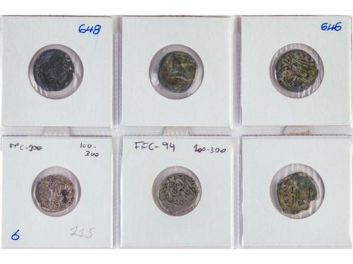 REPÚBLICA ROMANA. Lote 6 monedas Triens, Quadrans, Sextans y