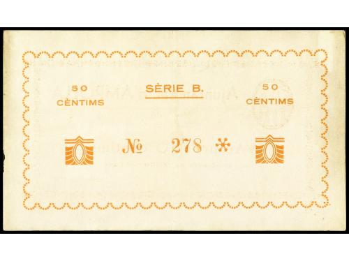 CATALUNYA. 50 Cèntims. Maig 1937. Aj. d´AMPOLLA. Tirada: 2.0