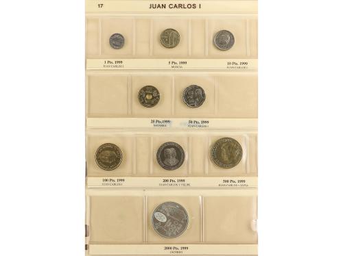 JUAN CARLOS I. Lote centenares monedas 1 Peseta a 2000 Peset