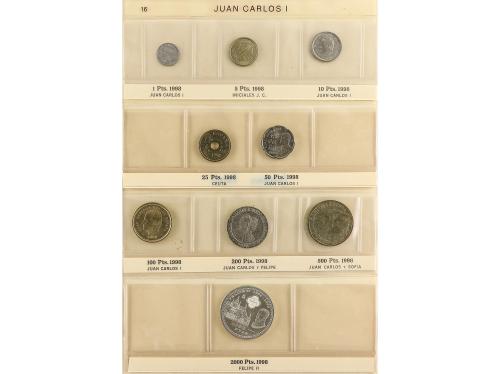 JUAN CARLOS I. Lote centenares monedas 1 Peseta a 2000 Peset