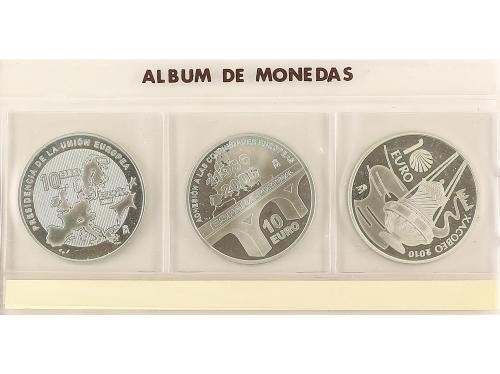JUAN CARLOS I. Lote 21 monedas 1 a 12 Euros. 1997 a 2010. AR