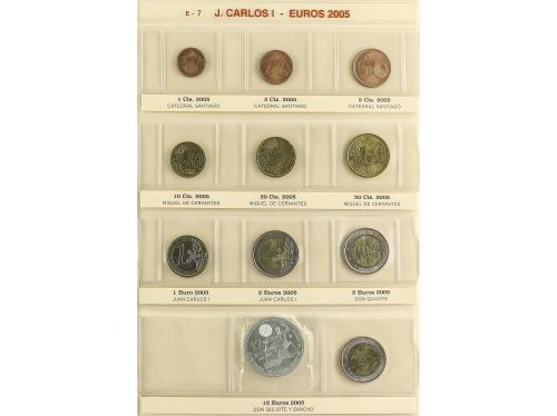 JUAN CARLOS I. Lote 265 monedas 1 Céntimo a 40 Euros. 1999 a