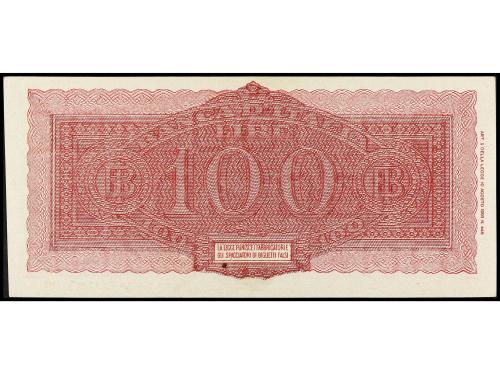 BILLETES EXTRANJEROS. Lote 3 billetes 50 y 100 Lire. 1944 y 