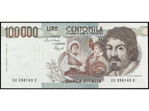 BILLETES EXTRANJEROS. Lote 4 billetes 50000 y 100000 Lire. 1