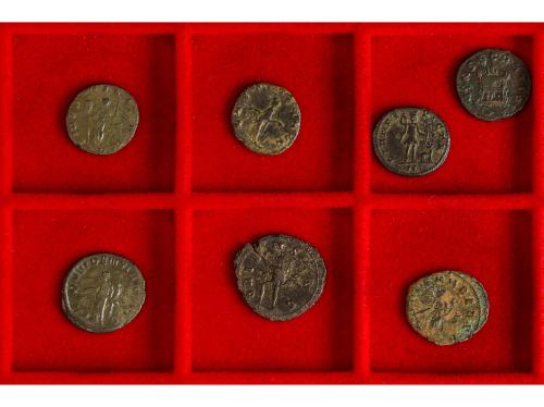 IMPERIO ROMANO. Lote 7 monedas Antoninianos. GALIENO (4), CL