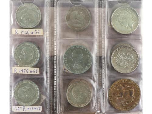 LOTES y COLECCIONES. Lote Alrededor 130 monedas. MONARQUÍA H
