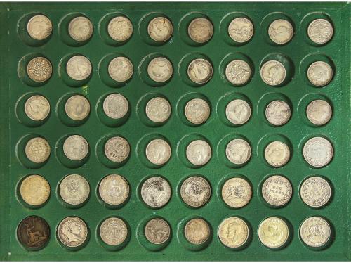 GRAN BRETAÑA. Lote alrededor 190 monedas. AR,AE,Ni. Diferent