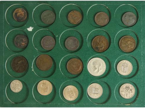 GRAN BRETAÑA. Lote alrededor 190 monedas. AR,AE,Ni. Diferent