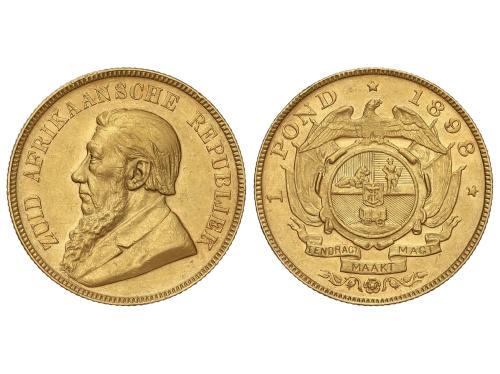 SUDÁFRICA. 1 Pond (Een). 1898. 7,98 grs. AU (916). (Leves go
