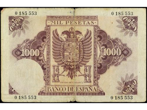 ESTADO ESPAÑOL. 1.000 Pesetas. 21 Octubre 1940. Carlos I. (R