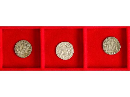 REINO DE CASTILLA Y LEON. Lote 3 monedas Cornado. SANCHO IV.