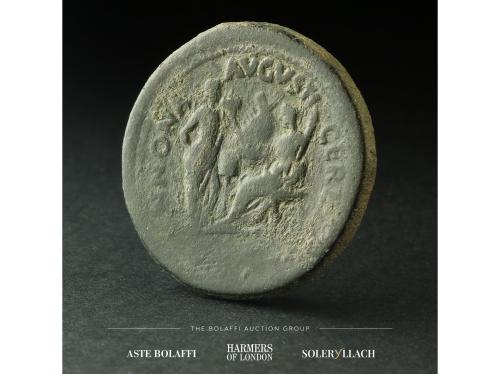 IMPERIO ROMANO. Sestercio. Circa 64 d.C. NERÓN. Anv.: NERO C