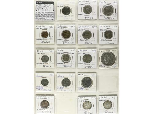 LOTES Y COLECCIONES EXTRANJERO. Lote 343 monedas. Siglo XIX-
