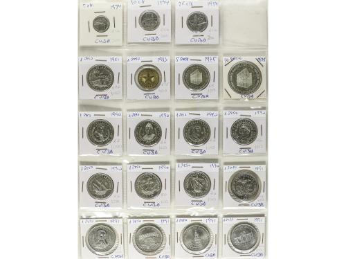 LOTES Y COLECCIONES EXTRANJERO. Lote 305 monedas. Siglo XIX-