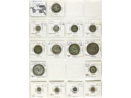 TURQUÍA. Lote 142 monedas. Siglo XIX-XX. AR, Ve, CuNi, Br. M