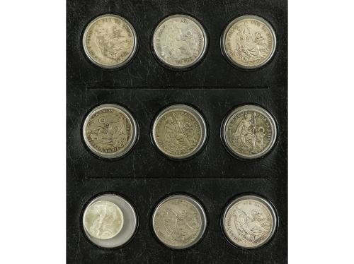 LOTES Y COLECCIONES EXTRANJERO. Lote 28 monedas de plata. s.