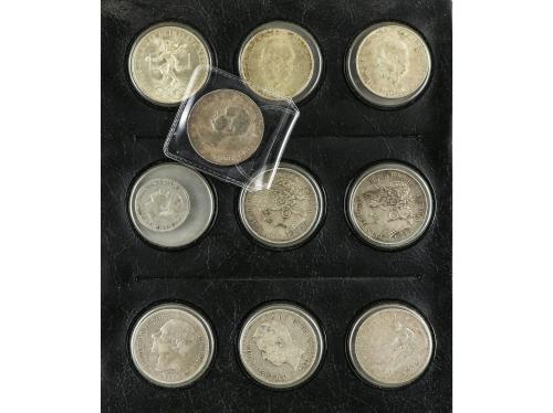 LOTES Y COLECCIONES EXTRANJERO. Lote 28 monedas de plata. s.