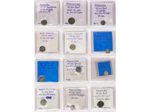 ALMORÁVIDES. Lote 36 monedas Quirate. AR. A EXAMINAR. BC+ a 