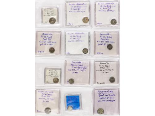 ALMORÁVIDES. Lote 36 monedas Quirate. AR. A EXAMINAR. BC+ a 