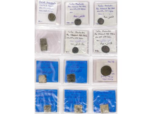 MONEDAS HISPANOÁRABES. Lote 90 monedas. VARIAS ÉPOCAS. Resto