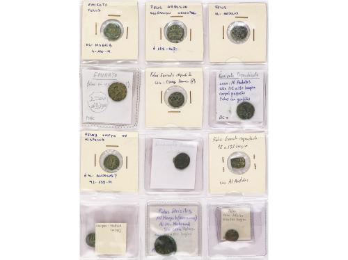 MONEDAS HISPANOÁRABES. Lote 106 monedas Tipo Felús. DIVERSAS