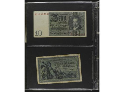 BILLETES EXTRANJEROS. Lote alrededor 120 billetes. S.XX. Col