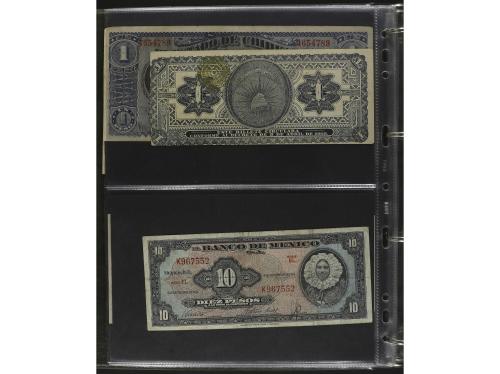 BILLETES EXTRANJEROS. Lote alrededor 120 billetes. S.XX. Col