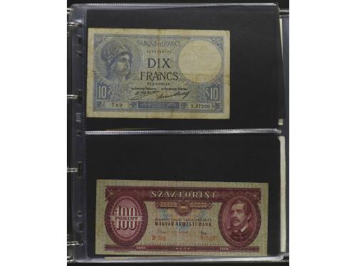 BILLETES EXTRANJEROS. Lote alrededor 120 billetes. S.XX. Col