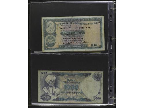 BILLETES EXTRANJEROS. Lote alrededor 120 billetes. S.XX. Col
