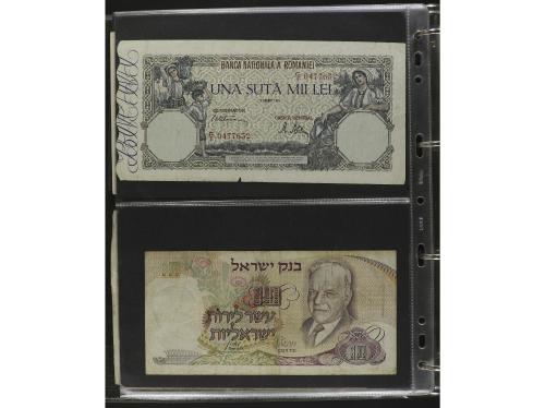 BILLETES EXTRANJEROS. Lote alrededor 120 billetes. S.XX. Col
