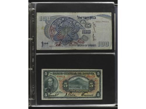BILLETES EXTRANJEROS. Lote alrededor 120 billetes. S.XX. Col