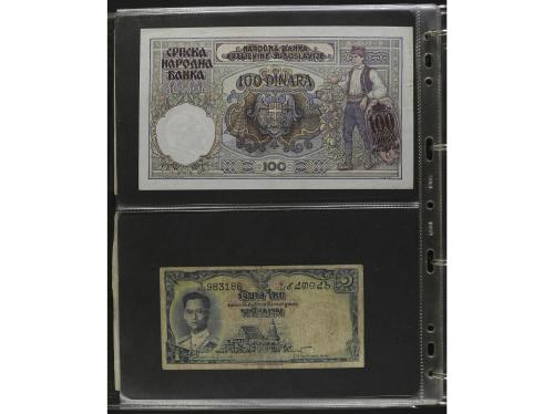 BILLETES EXTRANJEROS. Lote alrededor 120 billetes. S.XX. Col