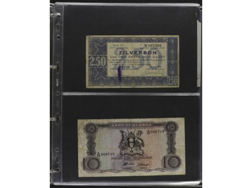 BILLETES EXTRANJEROS. Lote alrededor 120 billetes. S.XX. Col