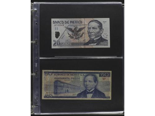BILLETES EXTRANJEROS. Lote alrededor 120 billetes. S.XX. Col