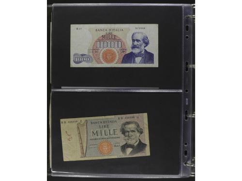 BILLETES EXTRANJEROS. Lote alrededor 120 billetes. S.XX. Col