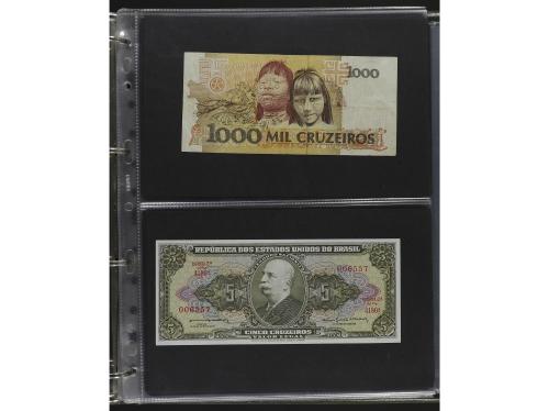 BILLETES EXTRANJEROS. Lote alrededor 120 billetes. S.XX. Col