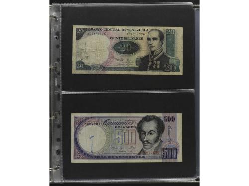 BILLETES EXTRANJEROS. Lote alrededor 120 billetes. S.XX. Col