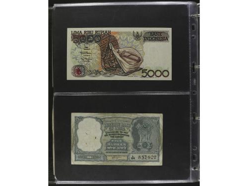 BILLETES EXTRANJEROS. Lote alrededor 120 billetes. S.XX. Col